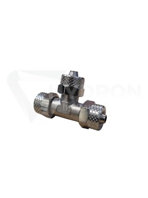 Przejdź do produktu Trójnik skręcany wąż 6/4 mm metal