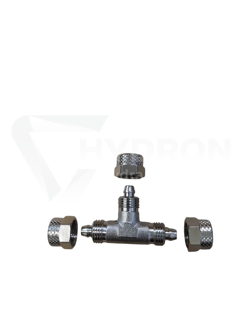 Trójnik skręcany wąż 6/4 mm metal