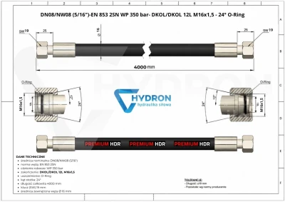 Przewód hydrauliczny wąż DN08 AA M16 4,0mb 350bar.jpg