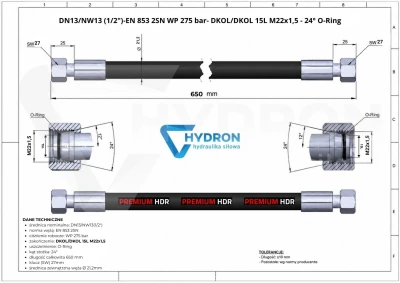 Przewód hydrauliczny wąż DN13 AA M22 0,65mb 275bar.jpg