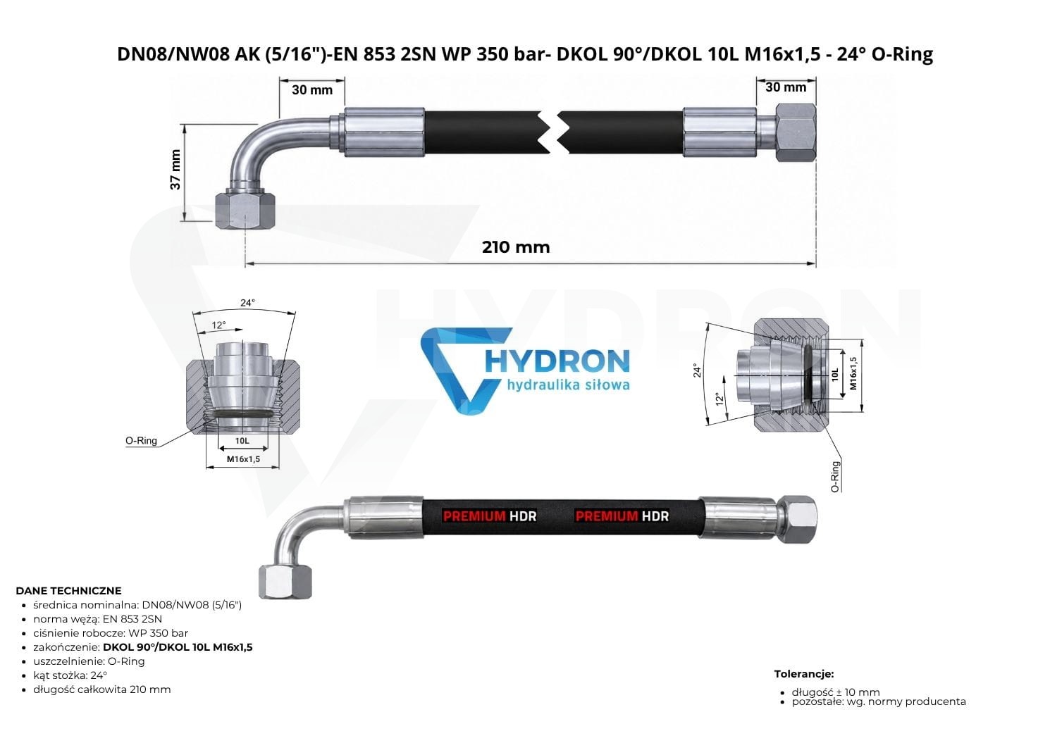 Przewód hydrauliczny wąż DN08 AK M16 0,21mb 350bar.jpg