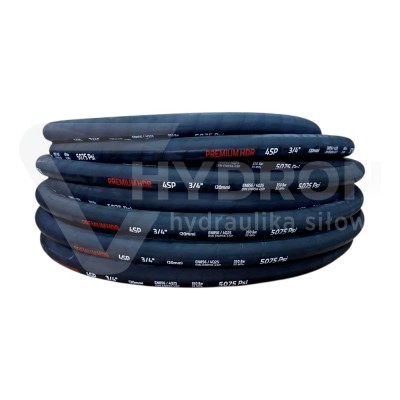 Przejdź do produktu Wąż hydrauliczny 4SP DN20 (3/4") Premium 350bar 