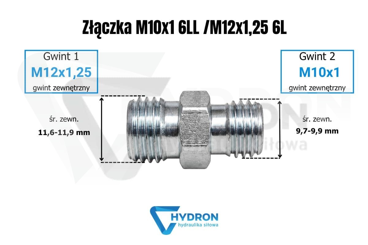 Złączka M10x1 6LL -M12x1-25 6L