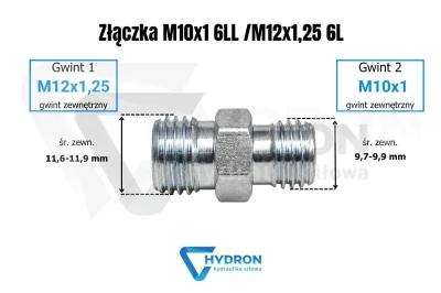 Złączka M10x1 6LL -M12x1-25 6L