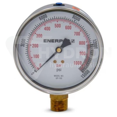 Przejdź do produktu Manometr dolny GP15S 1000bar 1/2" suchy Enerpac