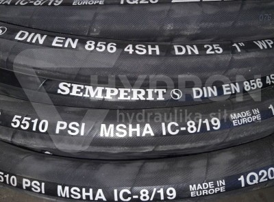 Przejdź do produktu Wąż hydrauliczny SEMPERIT 4SH DN25 (1") 380bar rolka 20MB