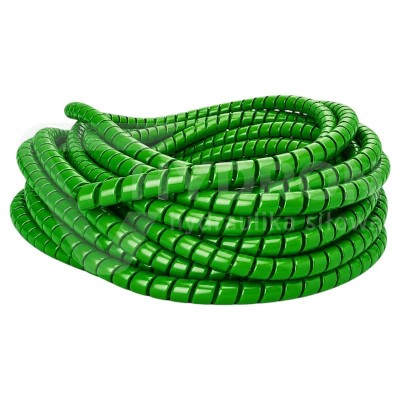 Przejdź do produktu Osłona spiralna węża zielona WN20 zakres 16-22mm paczka 10m