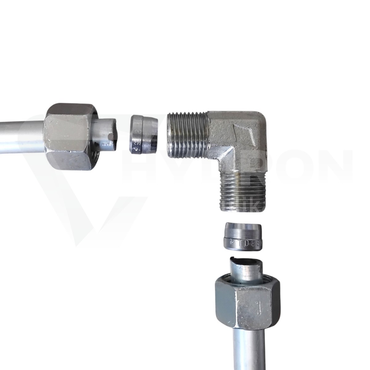 Kolanko BB 90° M30X2 20S stal nierdzewna 1.4571