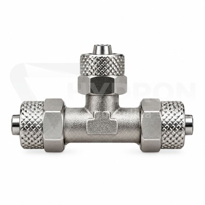 Przejdź do produktu Trójnik skręcany wąż 12/10 mm metal