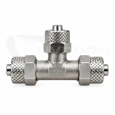 Trójnik skręcany wąż 12/10 mm metal