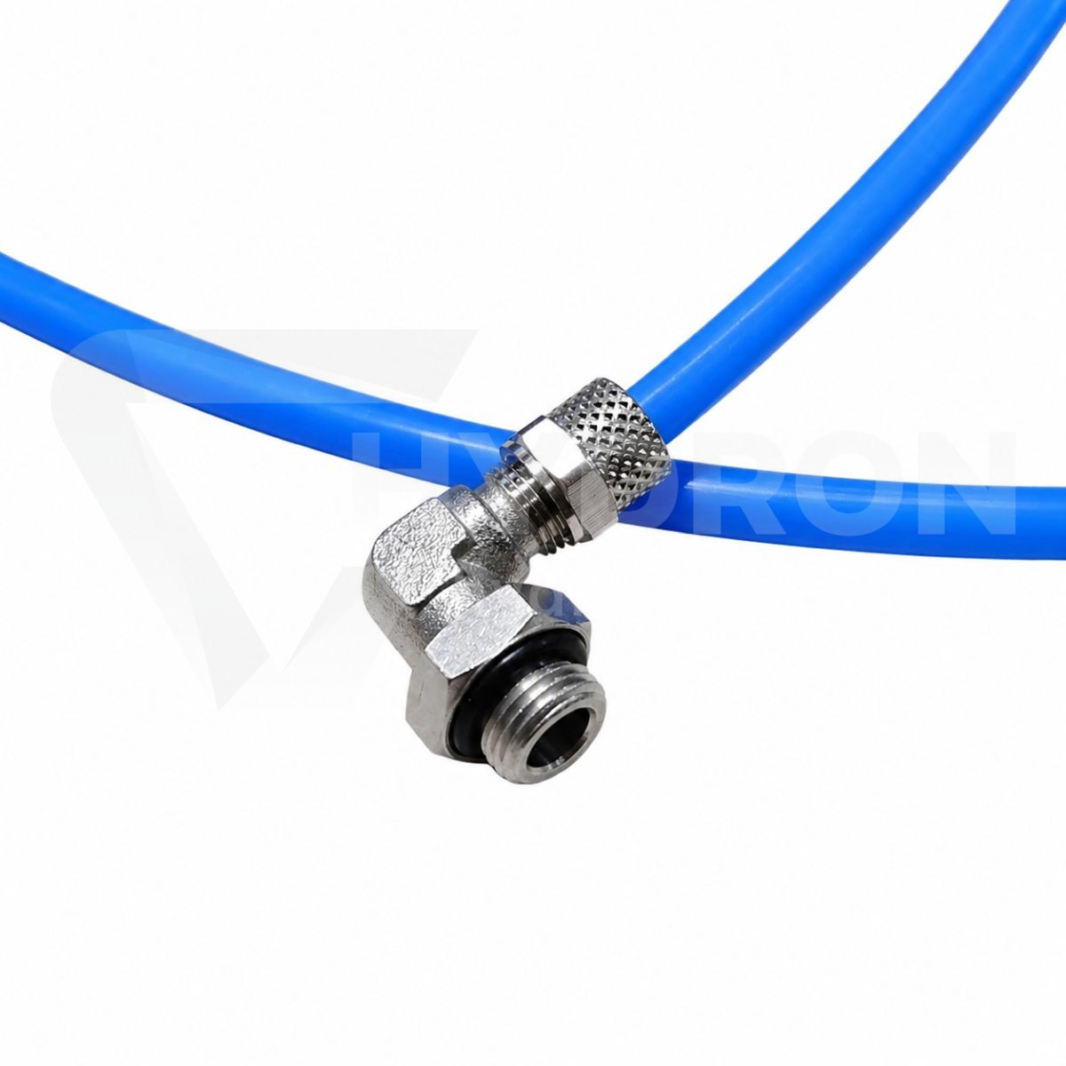Złączka skręcana kątowa GZ1/2 na wąż 10/8 mm metal