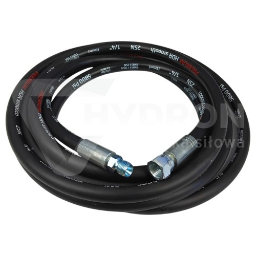 Przewód ciśnieniowy smarownicy 1/4"BSP-1/4"BSP 15M