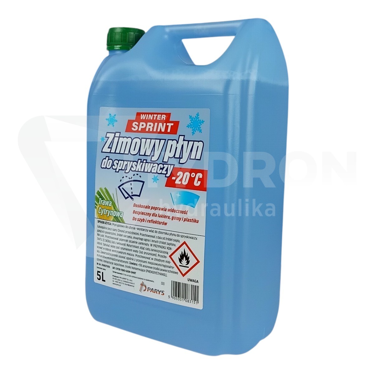 Parys płyn do spryskiwaczy zimowy 5L Trawa Cytrynowa