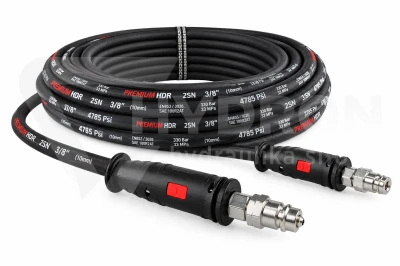 Rączka, uchwyt przewodu hydraulicznego czerwona 1
