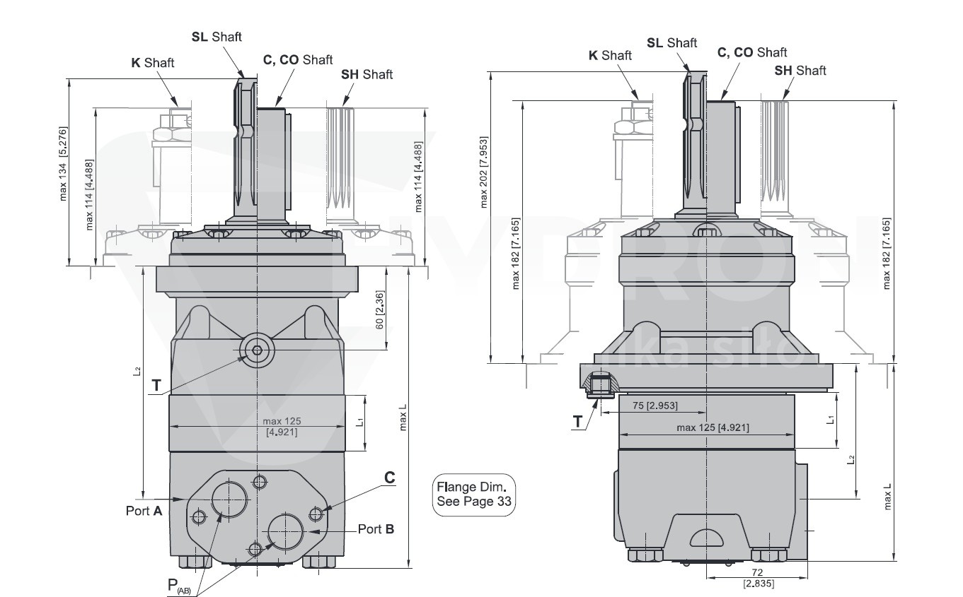 Silnik hydrauliczny orbitalny MT400C
