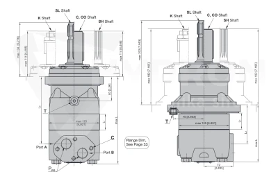 Silnik hydrauliczny orbitalny MT200C