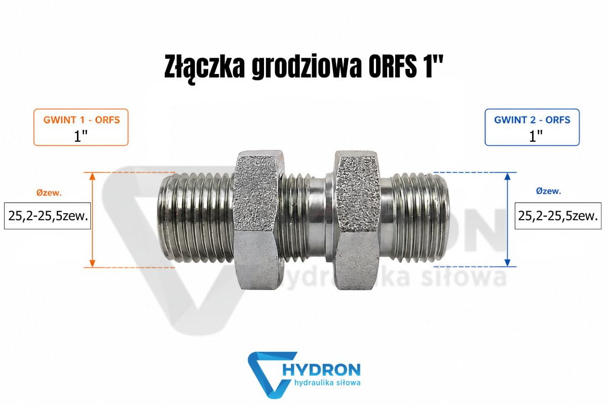 Złączka grodziowa ORFS -1
