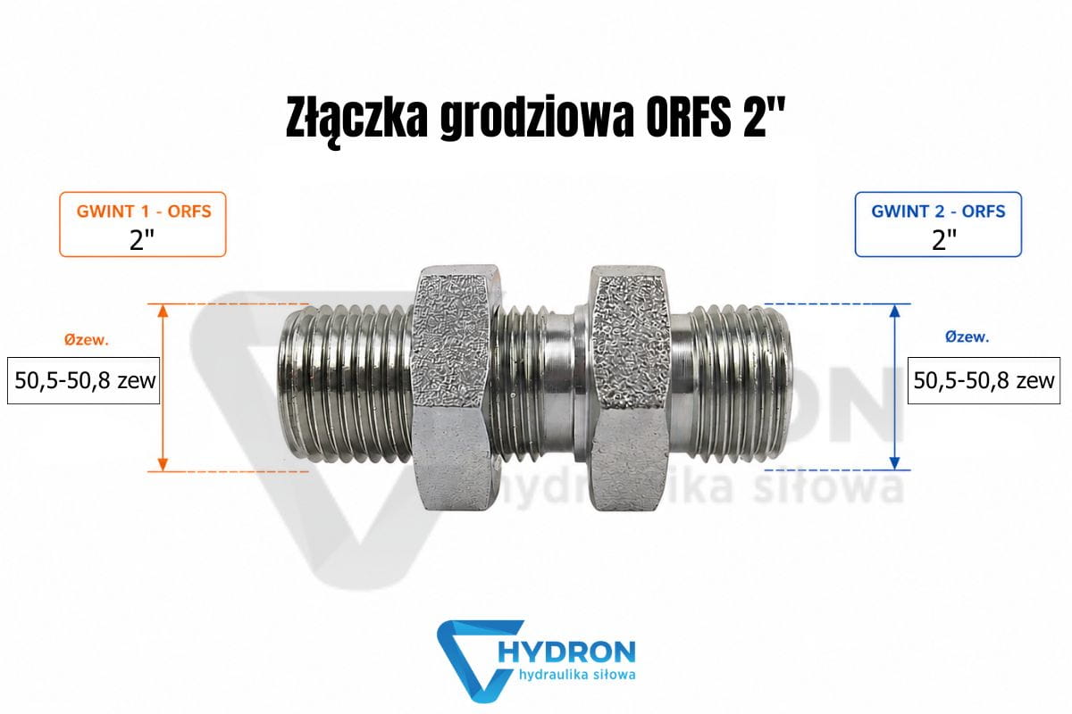 Złączka grodziowa ORFS 2