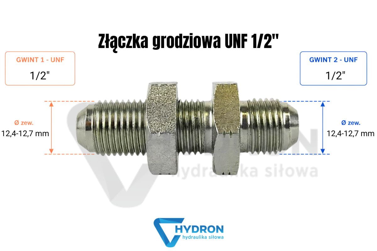 Złączka grodziowa UNF 1-2