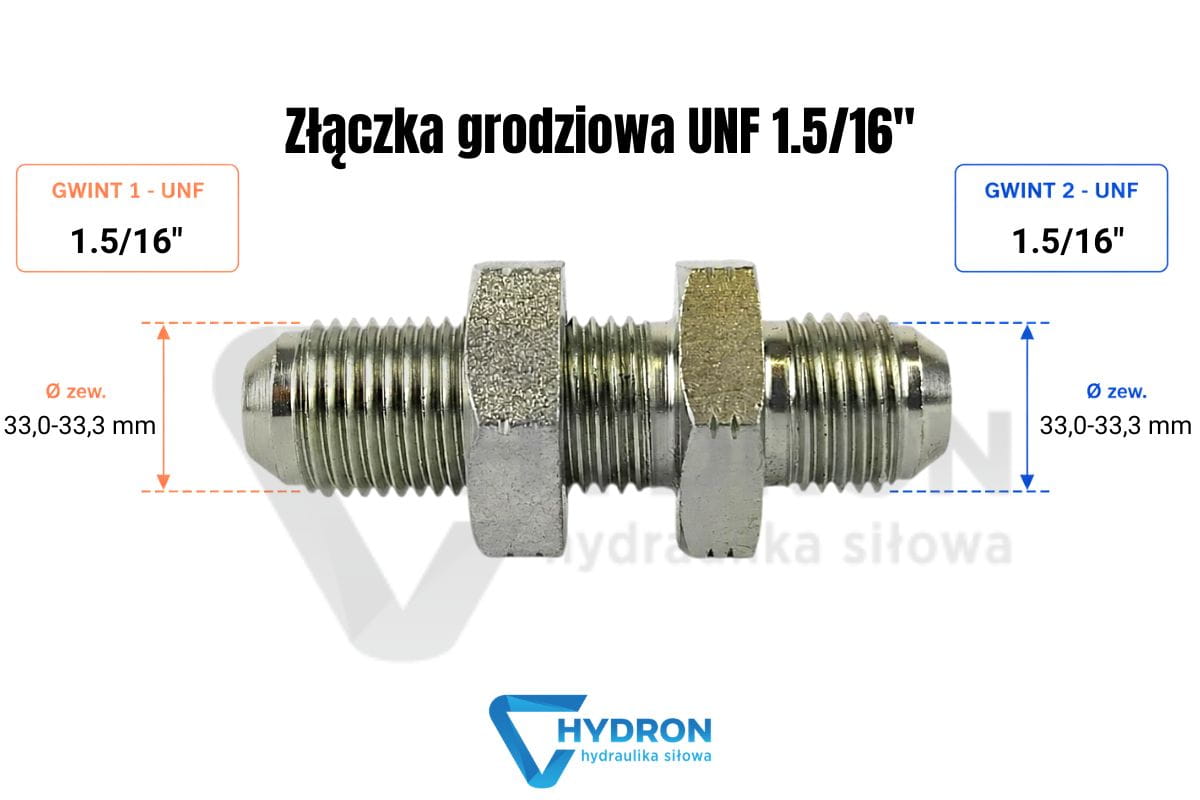 Złączka grodziowa UNF 1-5-16