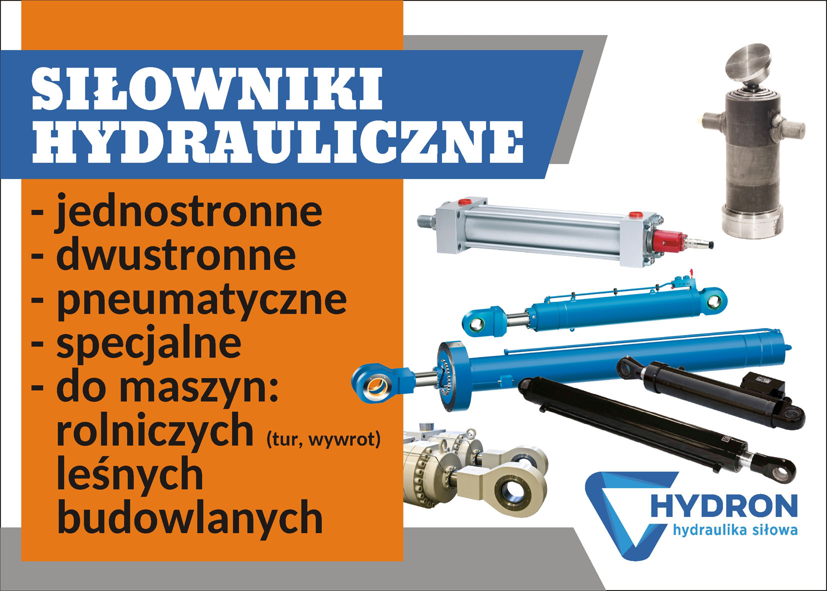 Siłowniki hydrauliczne
