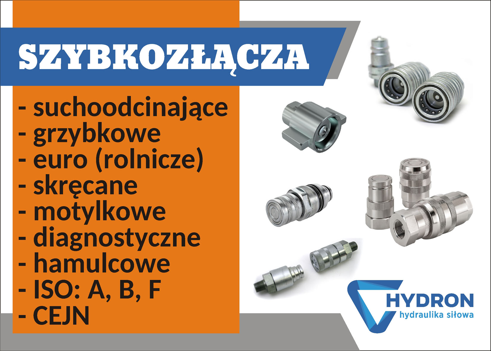 Szybkozłącza hydrauliczne