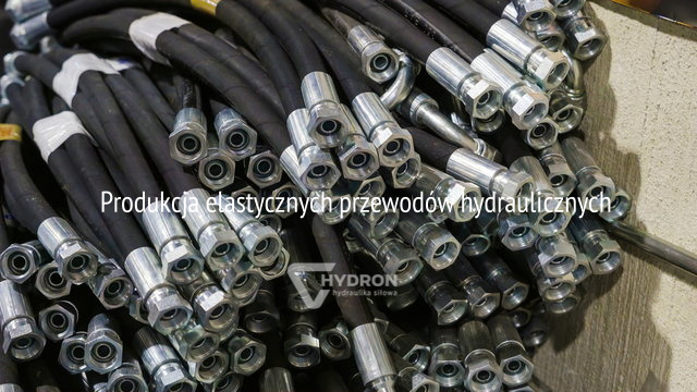 przykład wyprodukowanych węży hydraulicznych - seria węży