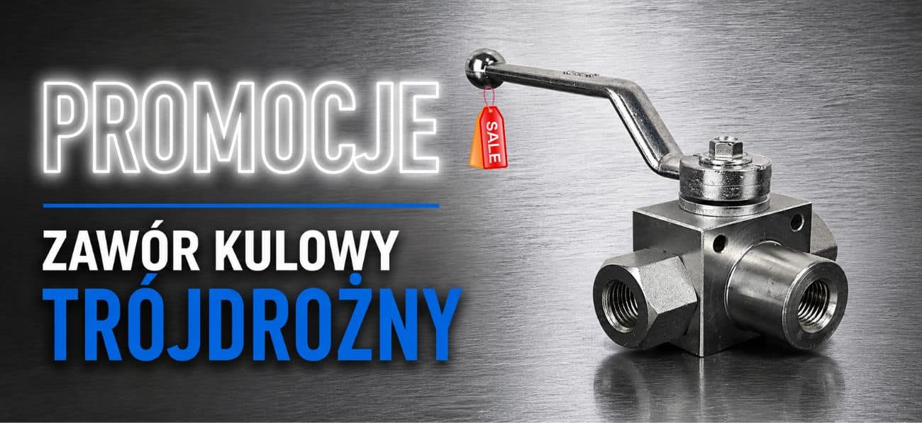 Zawór kulowy trójdrozny-hydron