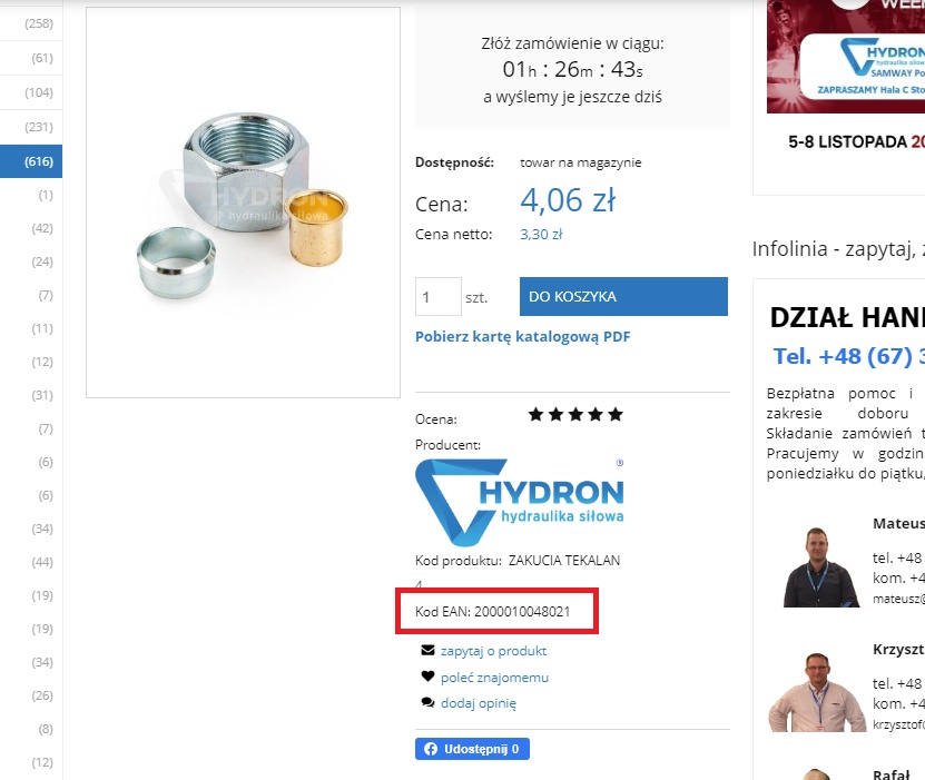 wyszukiwanie po kodzie produktu