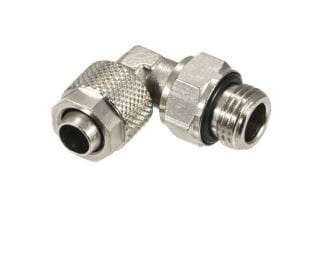 Złączka skręcana kątowa GZ1/4 na wąż 8/6 mm metal
